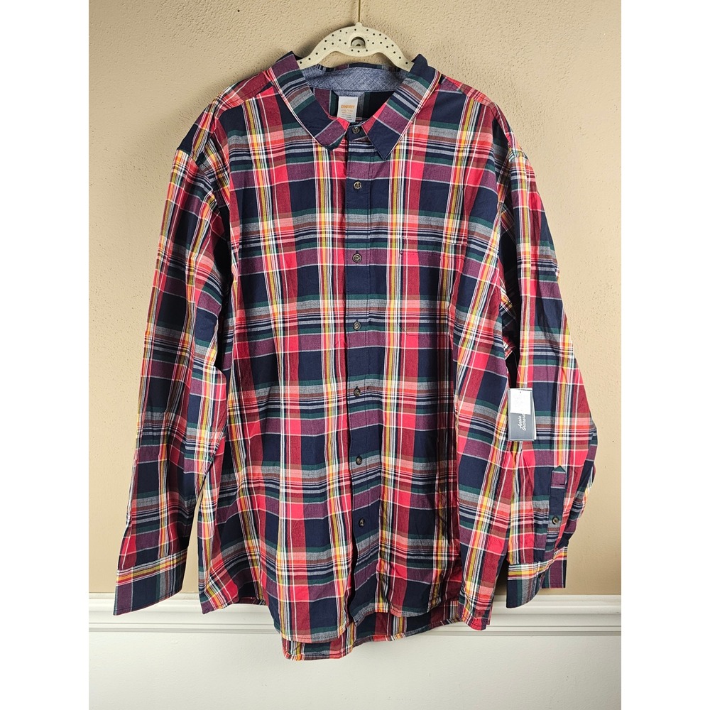 NWT Gymboree Mens Apple Orchard Long Sleeve Button Down Shirt XXL